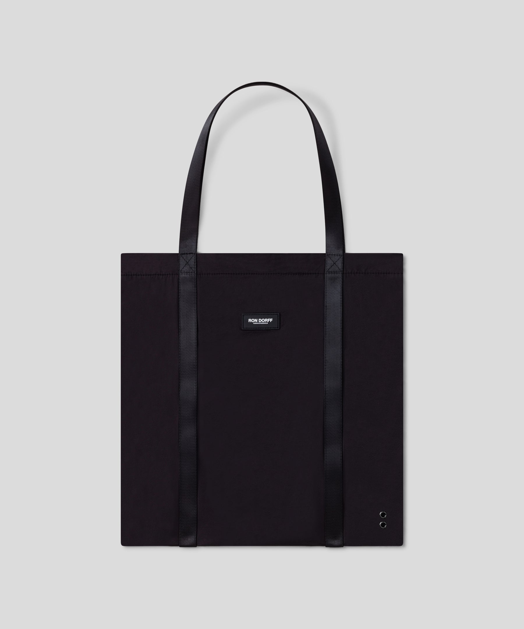 Light Ripstop Tote Bag: Black