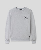Organic Cotton Sweatshirt "DAD": Grey Melange