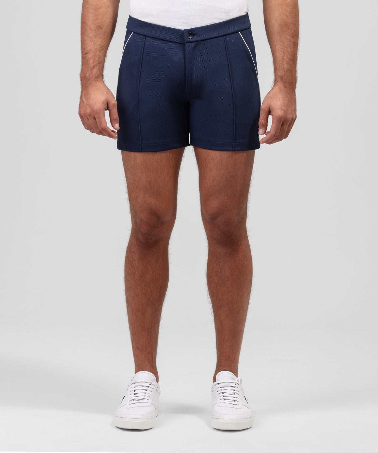 RD Tennis Shorts w. Piping: Navy