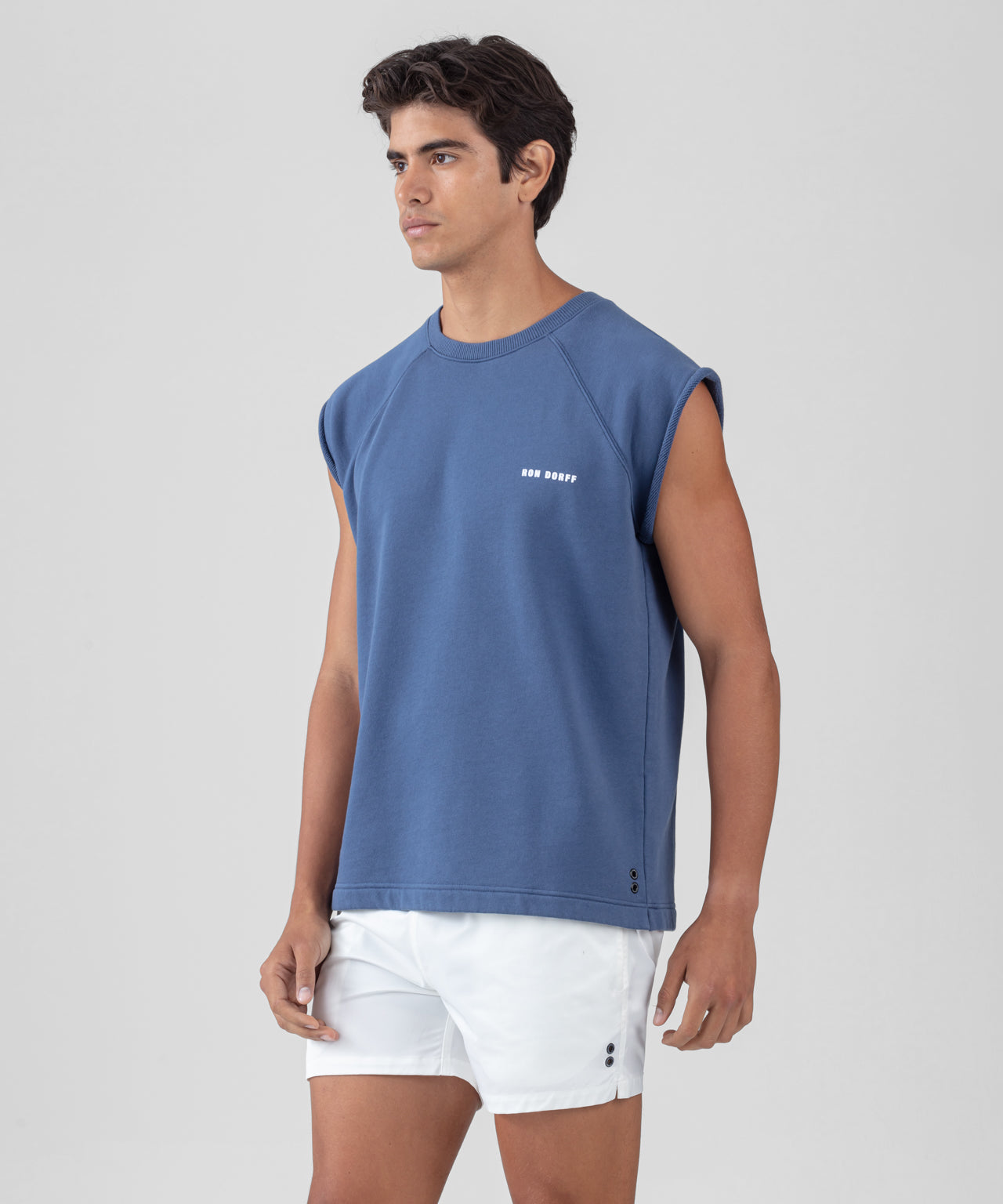 Organic Cotton Sleeveless Sweatshirt RON DORFF: Skyfall