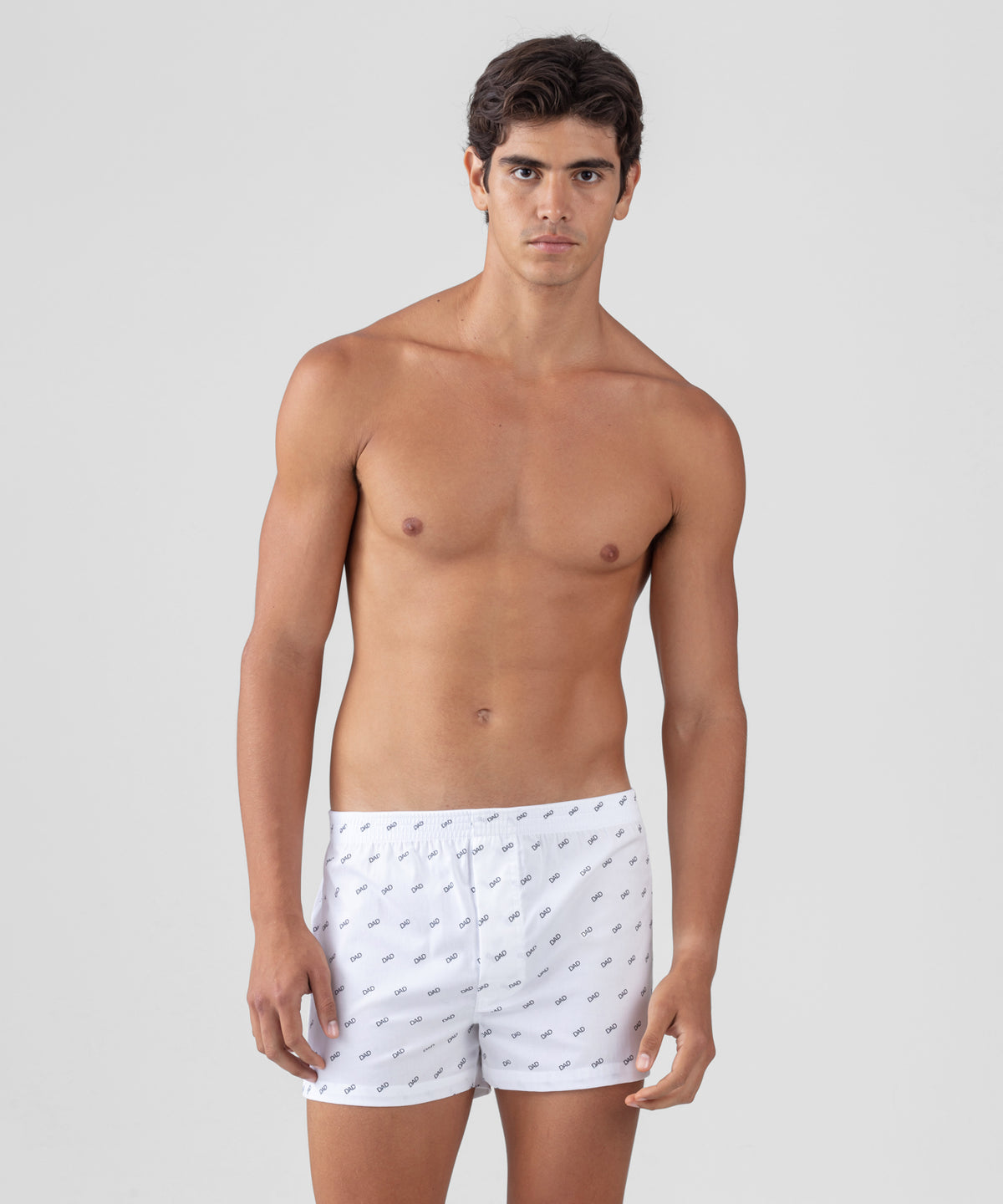Boxer Shorts "DAD": White