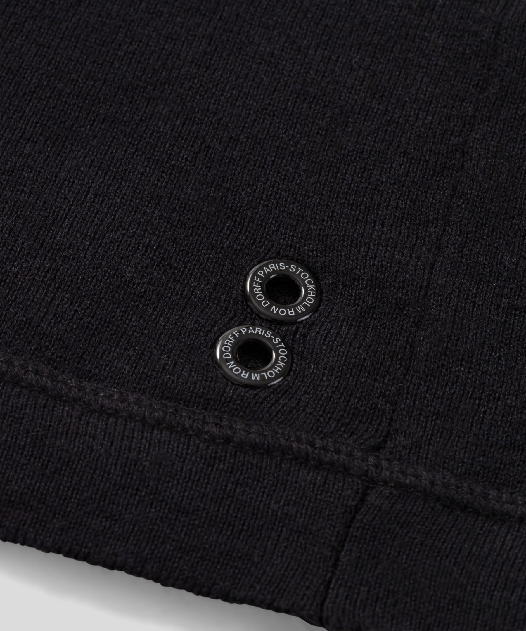 Light Cotton-Silk Hoodie Sweater: Black