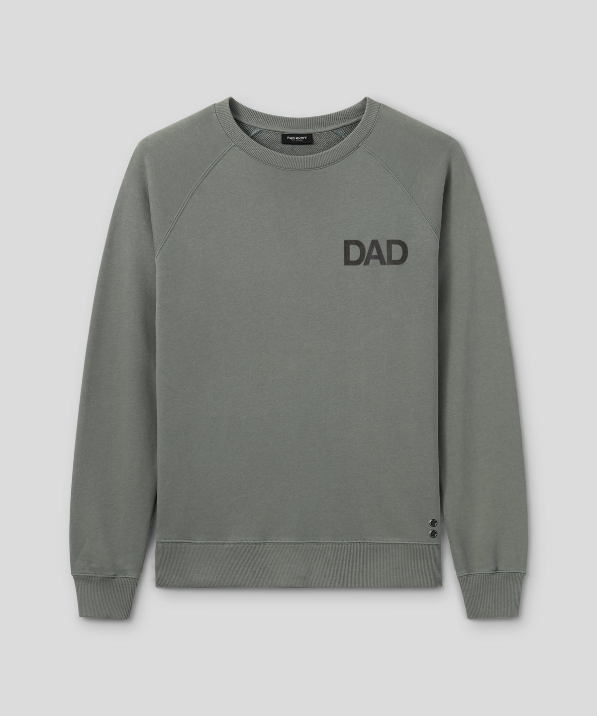 Organic Cotton Sweatshirt "DAD": Army Green