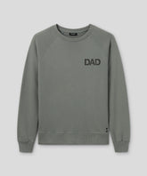 Organic Cotton Sweatshirt "DAD": Army Green