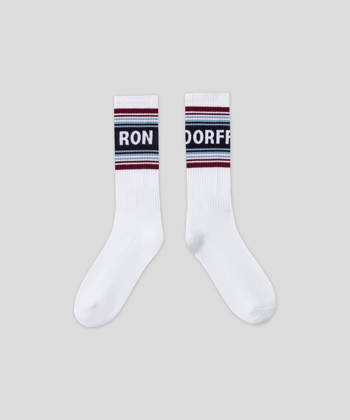 Sports Socks "RON DORFF" w. Stripes: Navy