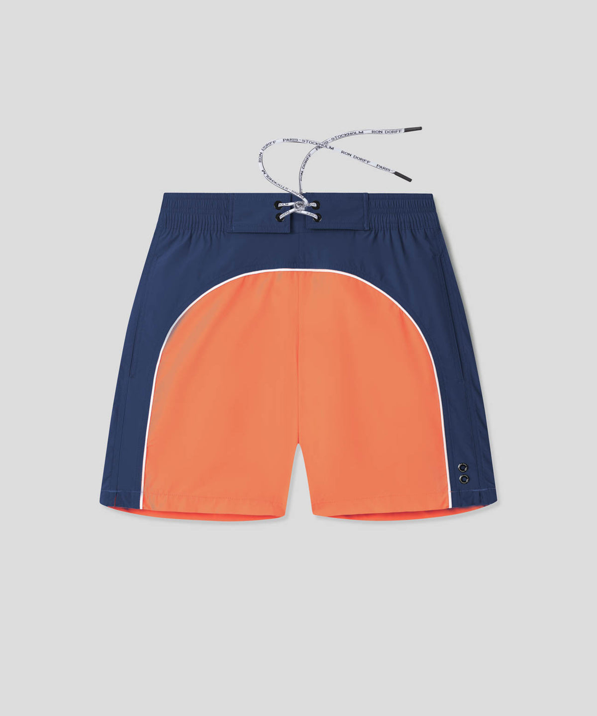 Board Shorts: Navy/Sunset Orange