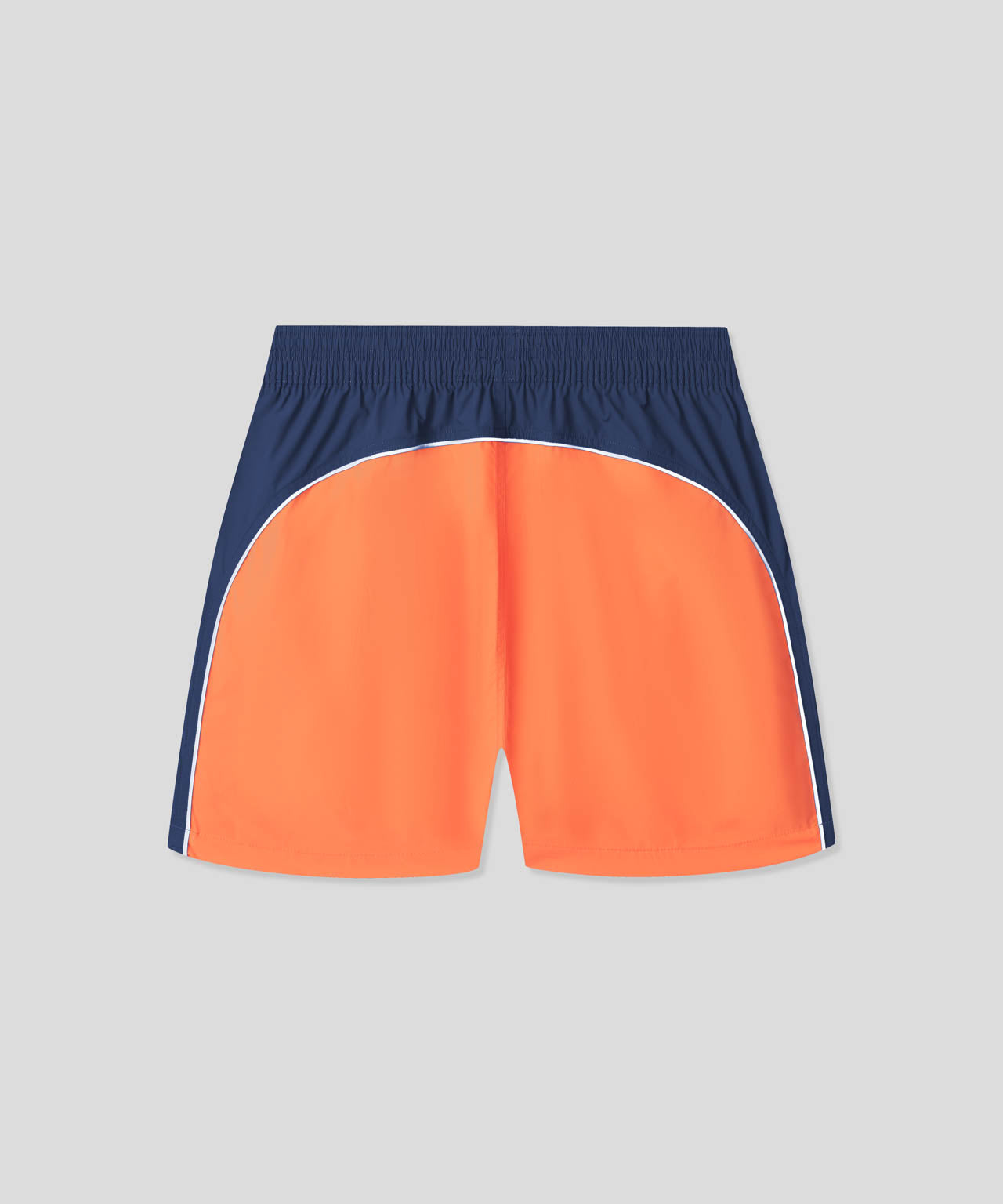 Board Shorts: Navy/Sunset Orange