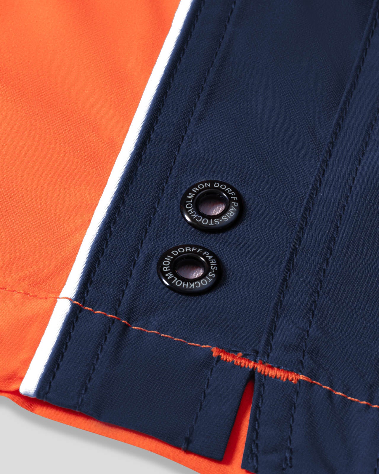 Board Shorts: Navy/Sunset Orange
