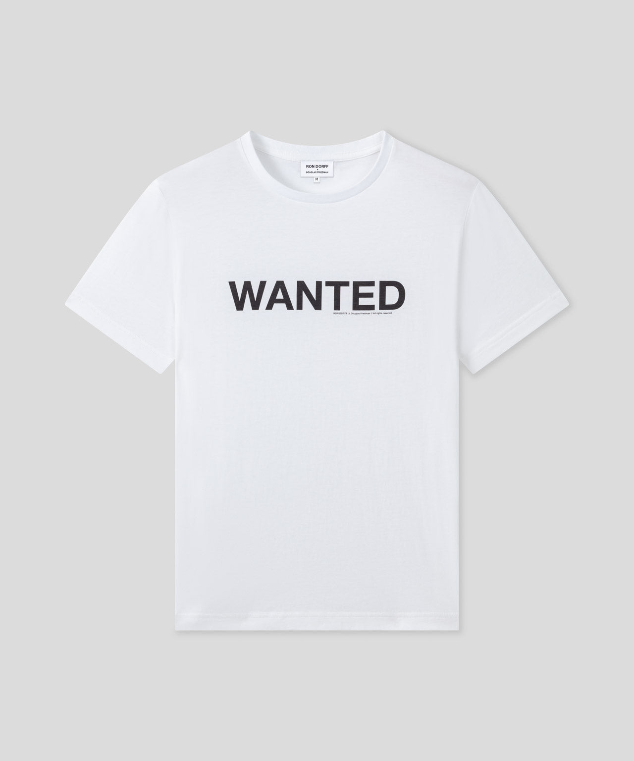 Organic Cotton T-Shirt "WANTED": White