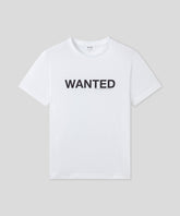 Organic Cotton T-Shirt "WANTED": White