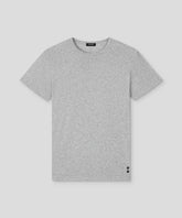 Crew Neck T-Shirt Eyelet Edition: Grey Melange