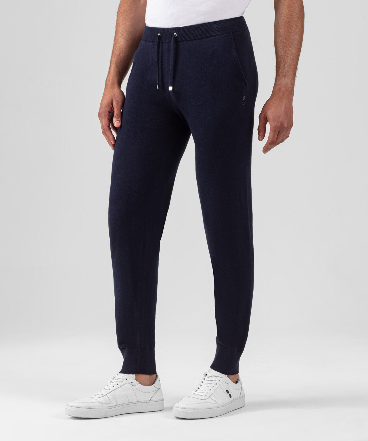Light Cotton-Silk Pants: Navy