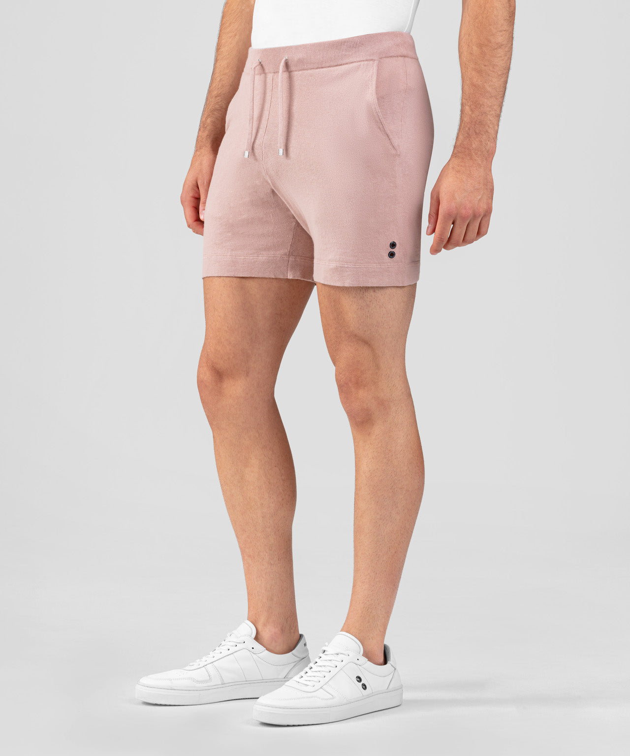 Light Cotton-Silk Shorts: Woodrose