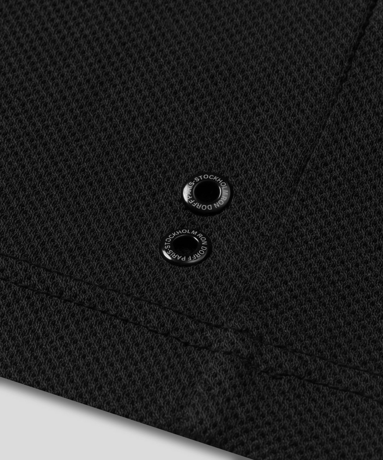Cotton Mesh T-Shirt Eyelet Edition: Black