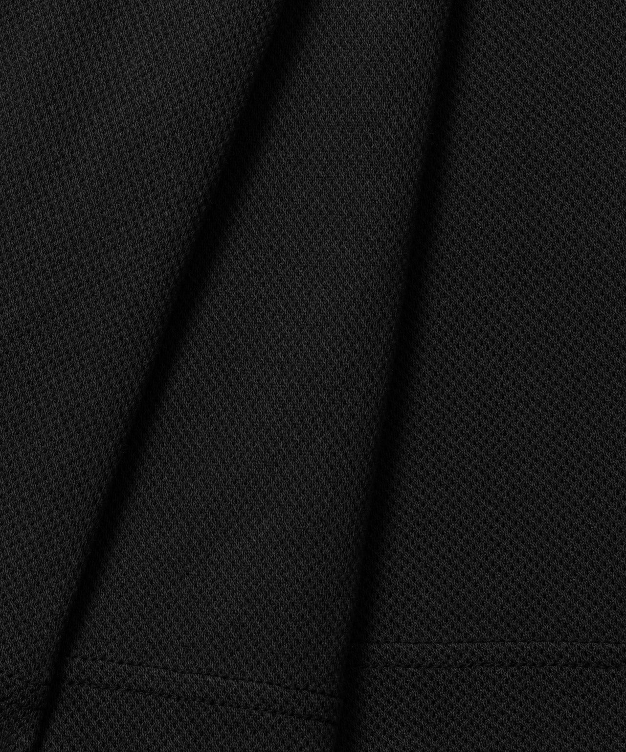 Cotton Mesh Sleeveless T-Shirt: Black