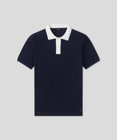 Cotton Piqué Premium Polo: Navy