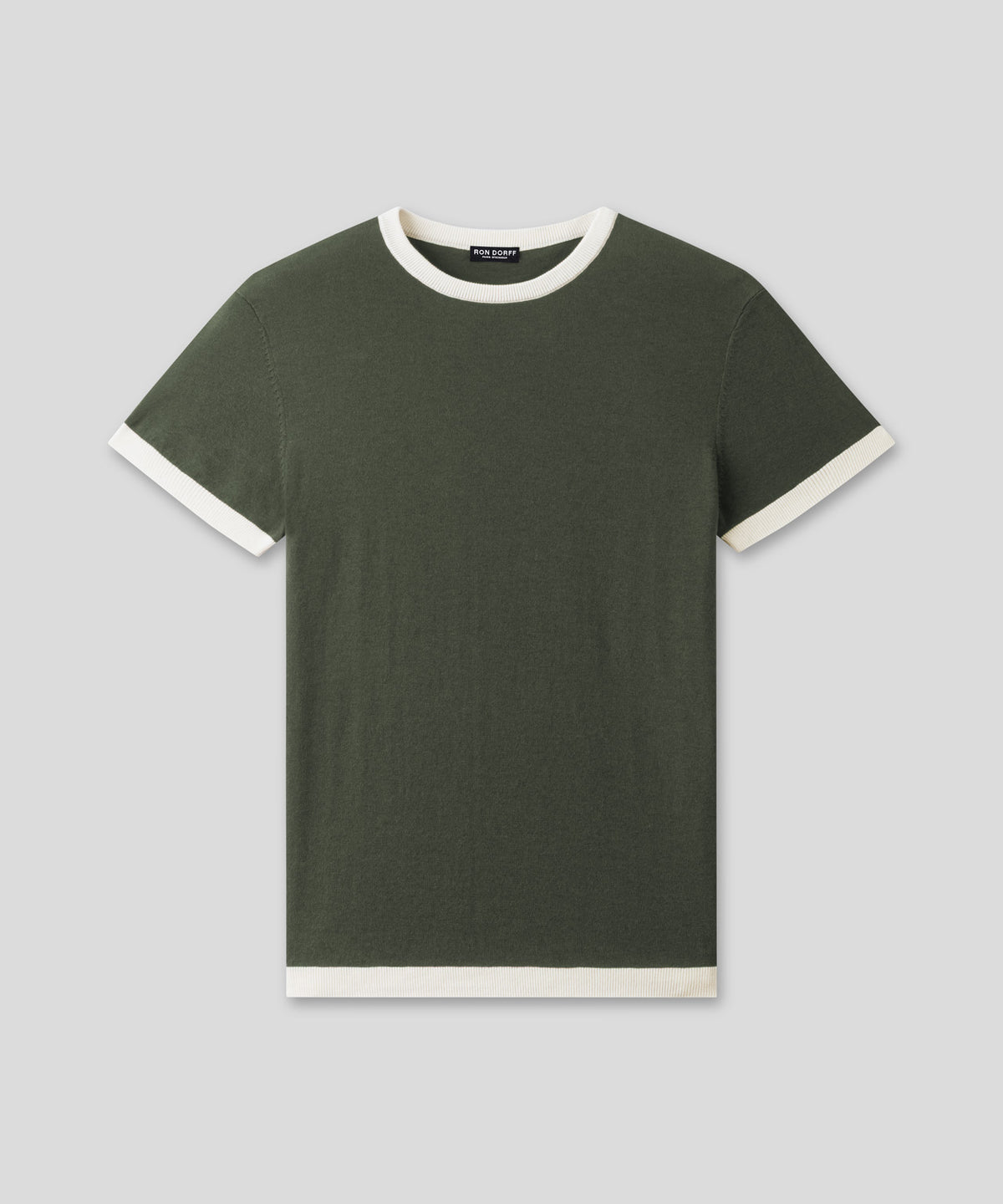 Knitted Sports T-Shirt: Military Green