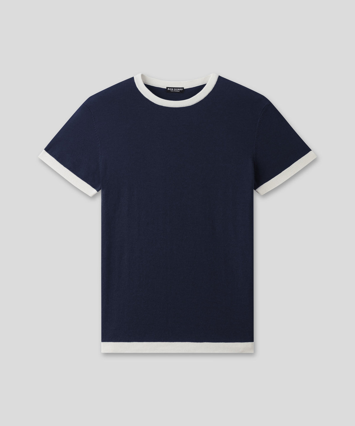 Knitted Sports T-Shirt: Navy