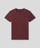 Crew Neck T-Shirt Eyelet Edition: Bordeaux