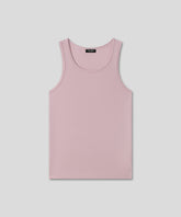 Ribbed Tank Top: Sunrise Pink
