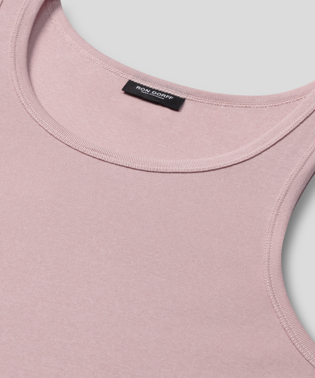 Ribbed Tank Top: Sunrise Pink