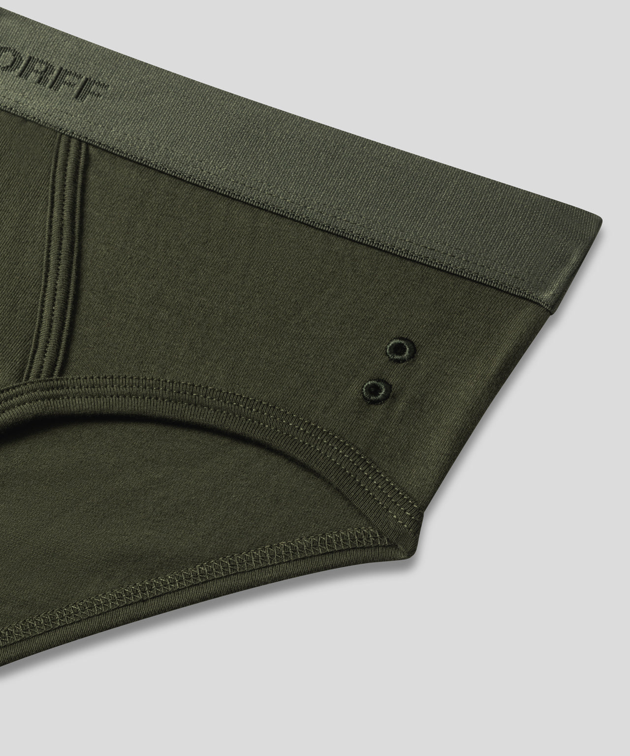 RON DORFF Y-Front Briefs: Military Green