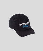 Cotton Coach Cap "MYKONOS BOY": Black
