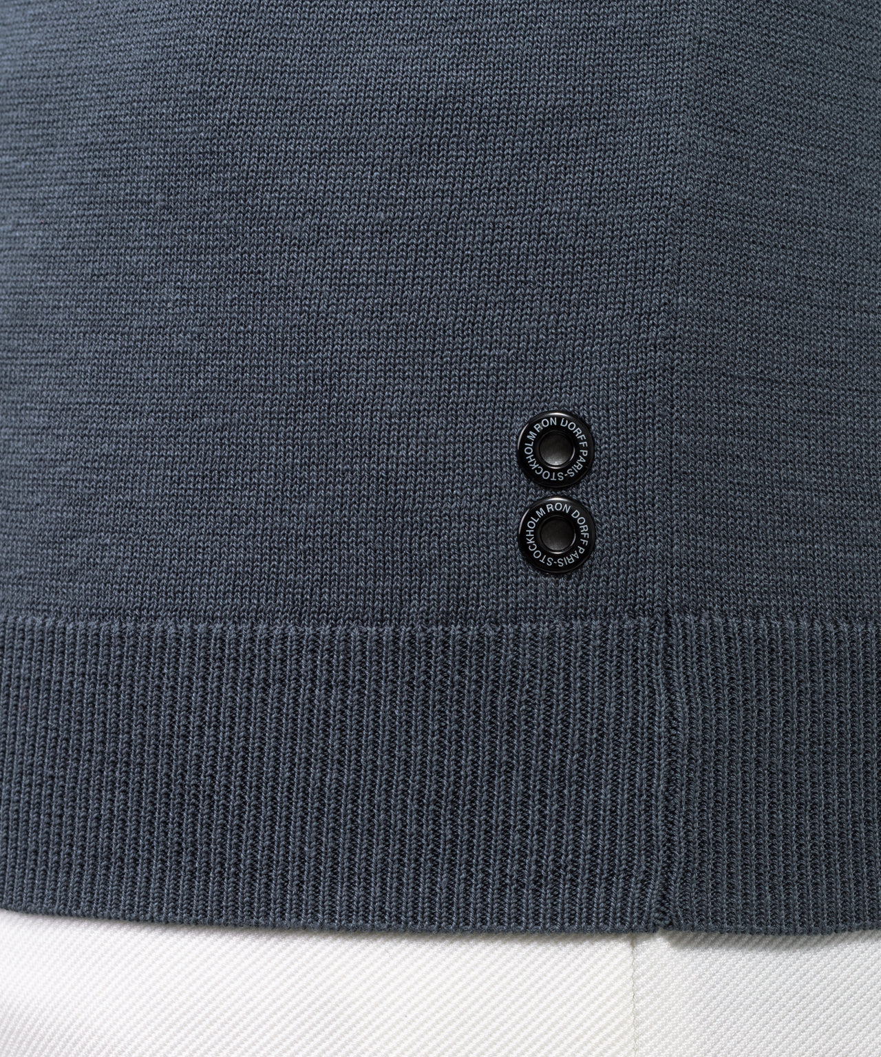 Cotton Silk RD Polo w Piping: Stormy Weather
