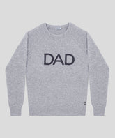 Nordic Wool Sweater "DAD": Heather Grey