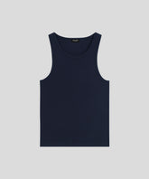 Ribbed Tank Top: Navy