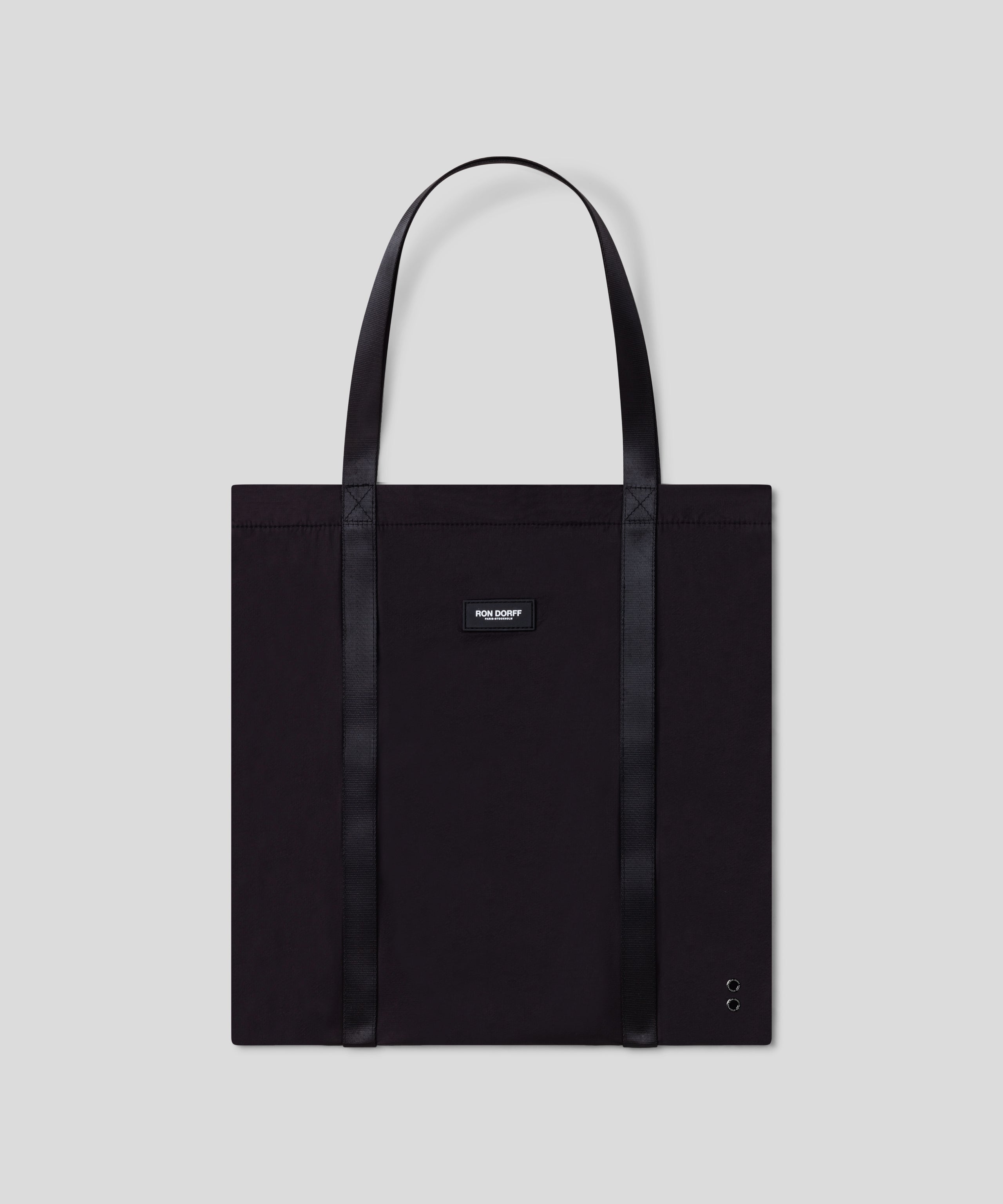 Light Ripstop Tote Bag: Black