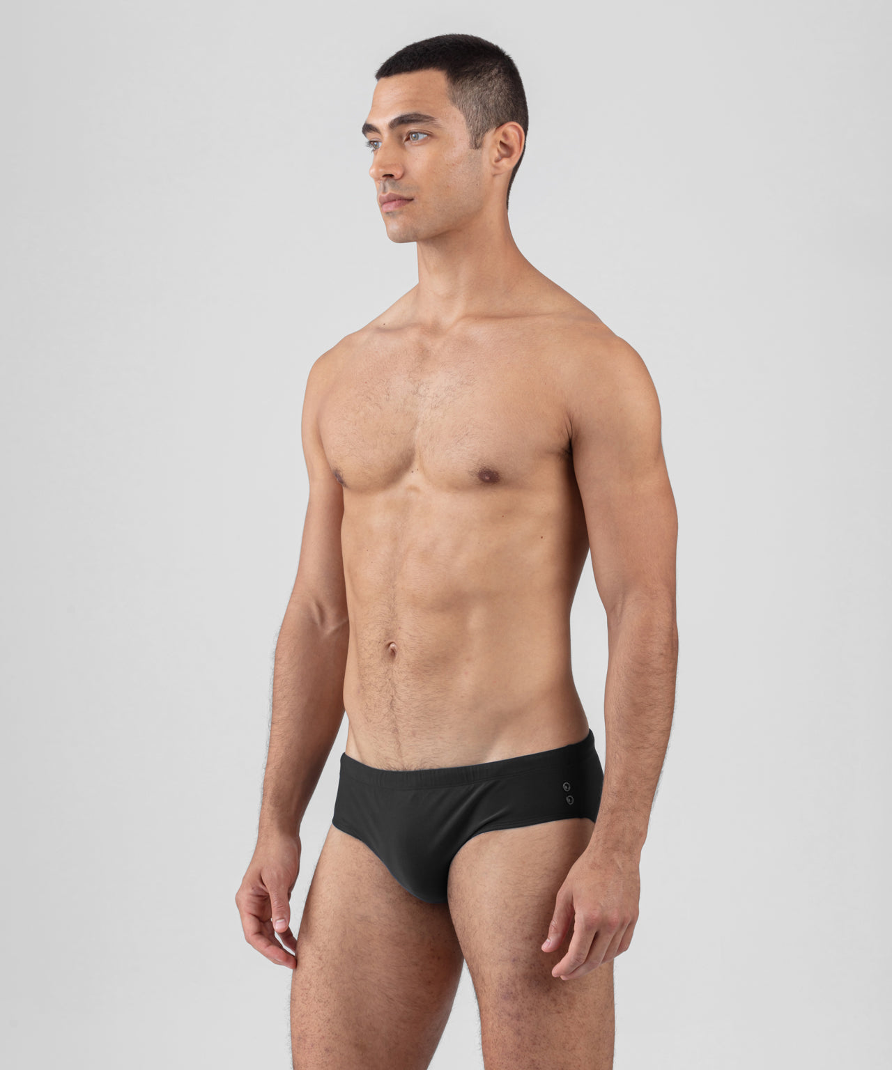 Swim Briefs: Black