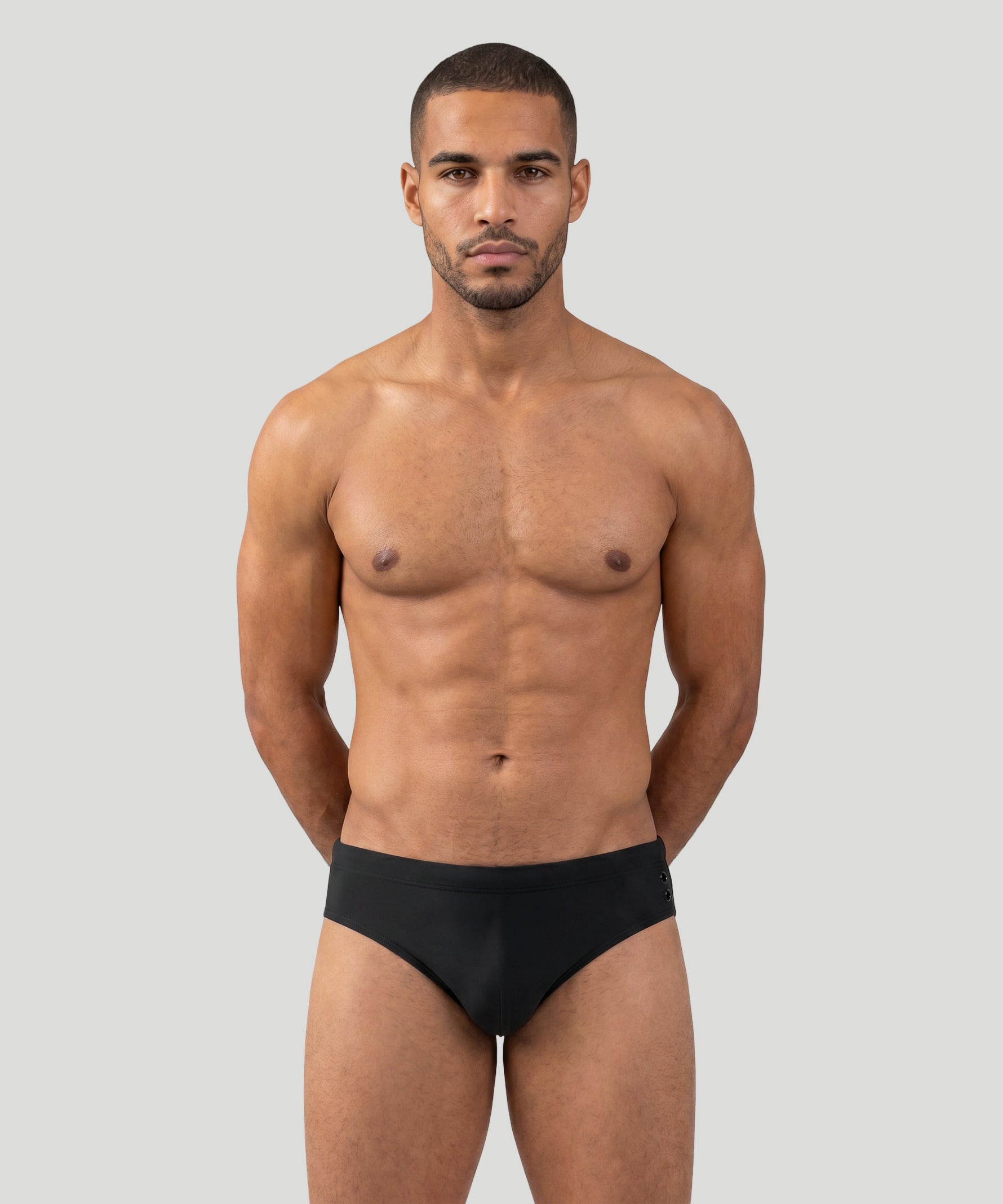 Swim Briefs: Black