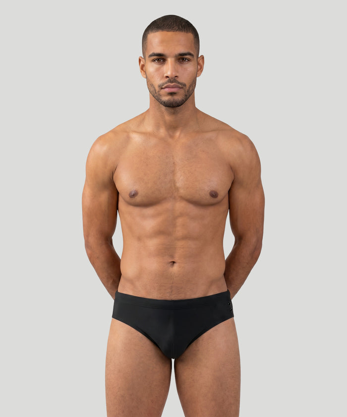 Swim Briefs: Black