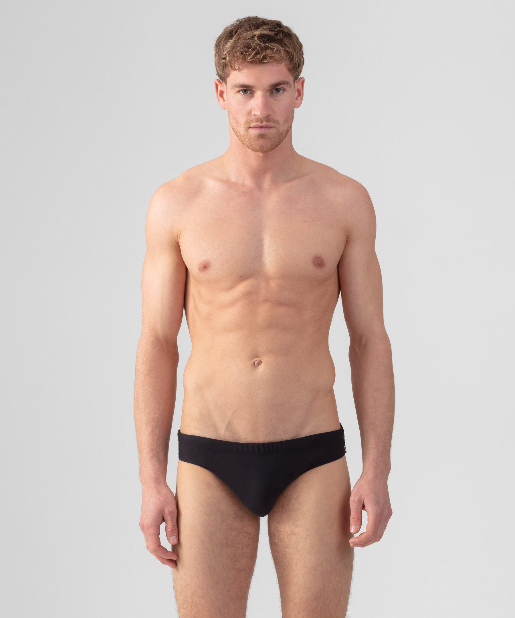 Slim Swim Briefs: Black