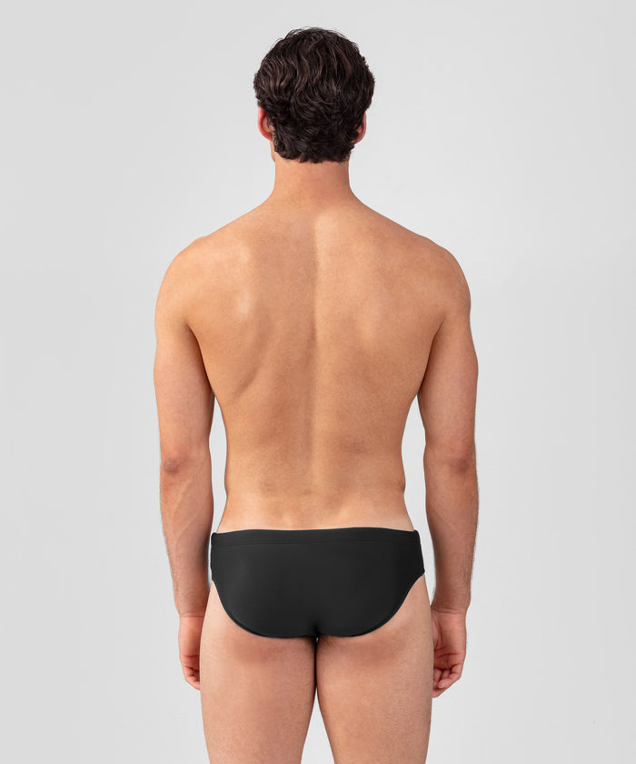 Swim Briefs: Black