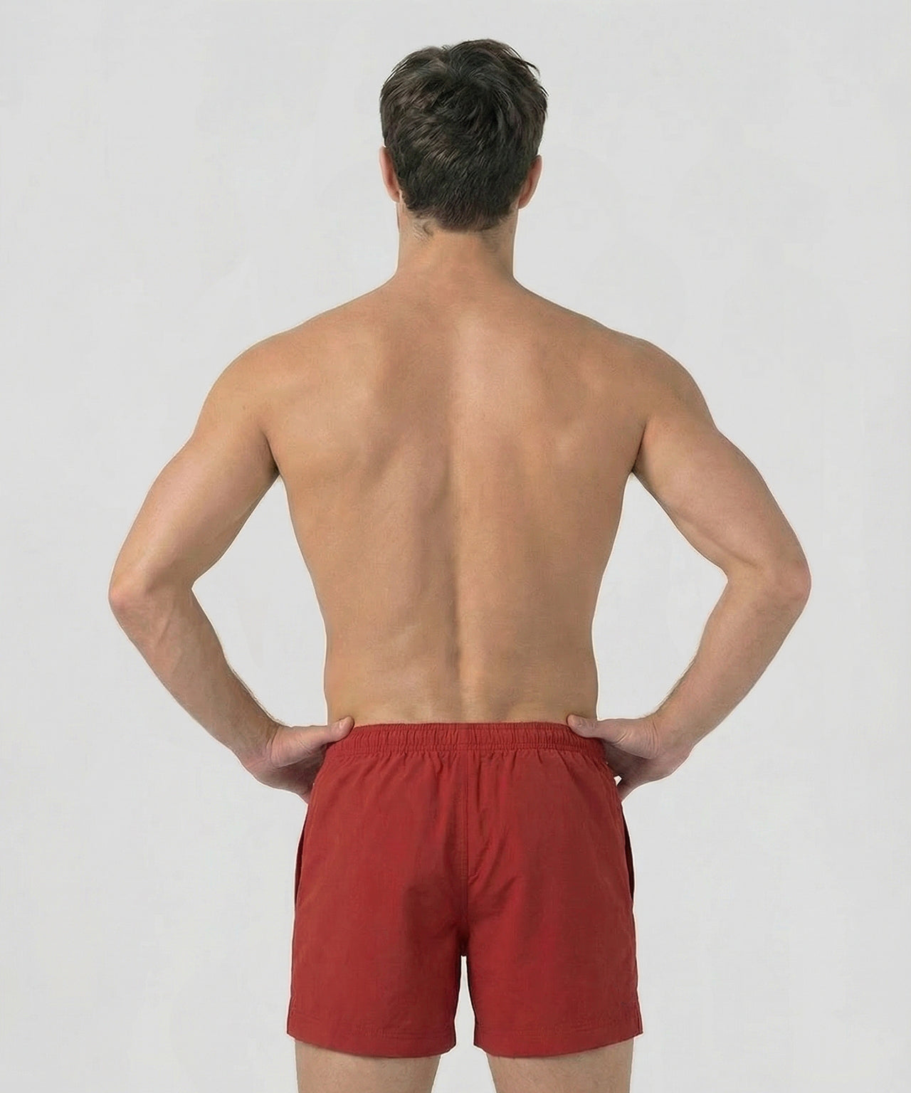 Extended Swim Shorts: Red