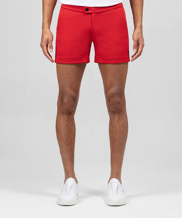 RD Tennis Shorts: Shocking Red