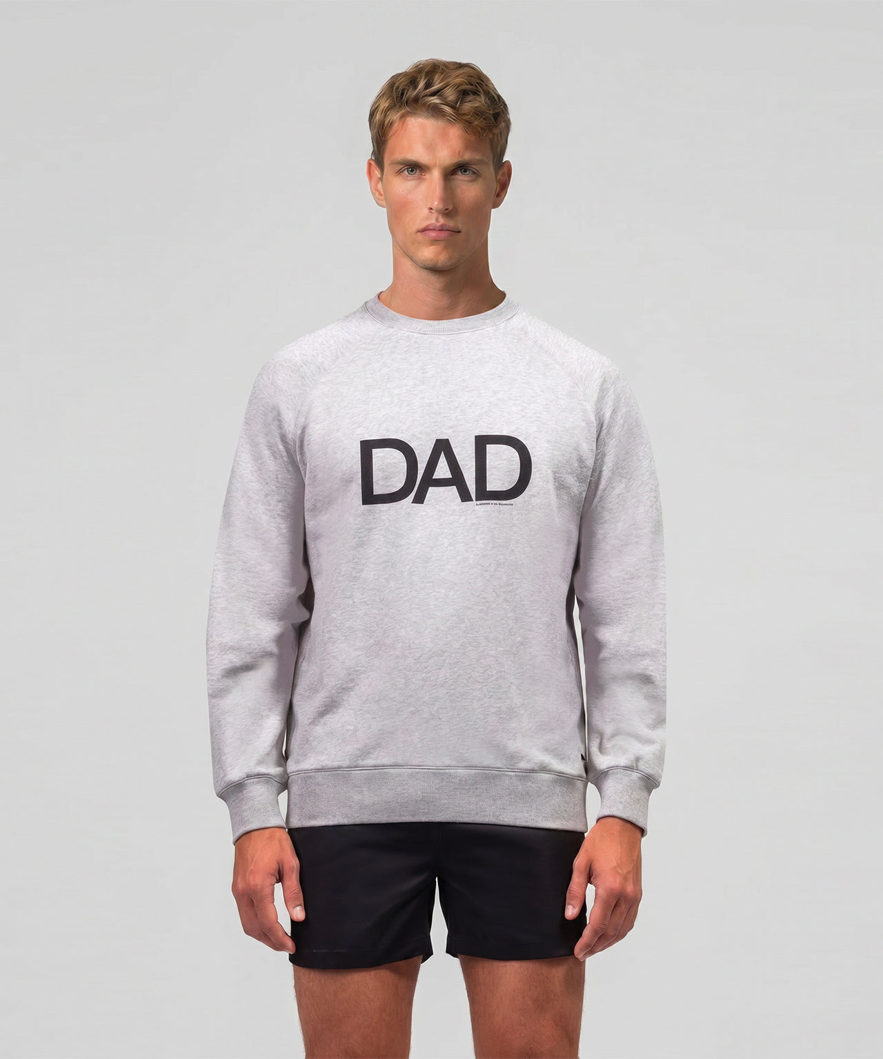 Organic Cotton Sweatshirt DAD: Heather Grey