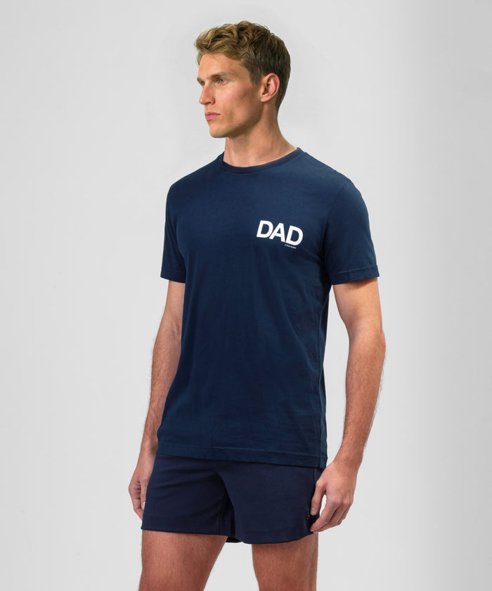 Organic Cotton T-Shirt "DAD": Navy