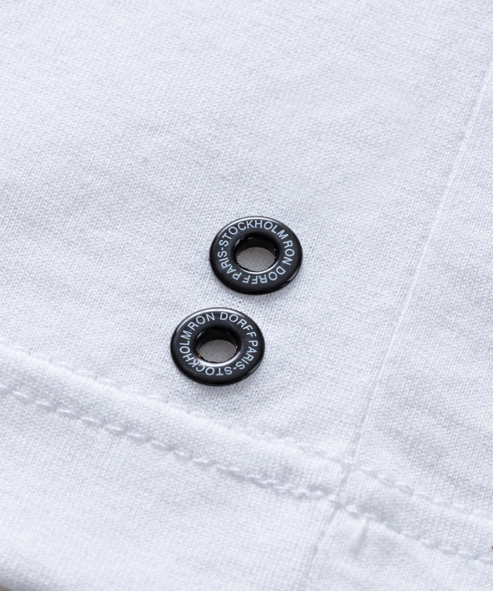 V Neck T-Shirt Eyelet Edition: Optic White