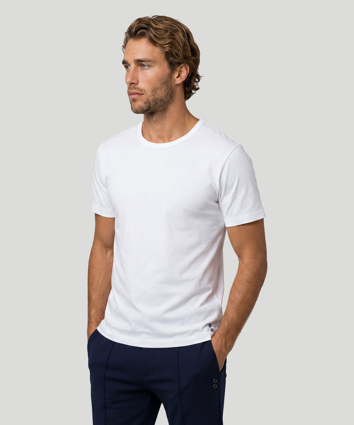 Crew Neck T-Shirt Eyelet Edition: White
