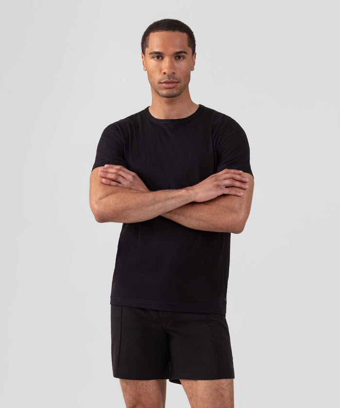 Cotton Modal T-Shirt Eyelet Edition: Black