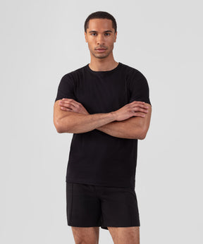 Cotton Modal T-Shirt Eyelet Edition: Black