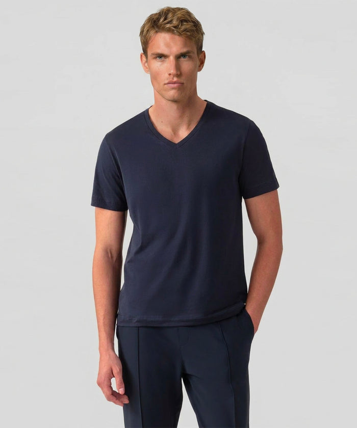 V Neck T-Shirt Eyelet Edition: Navy