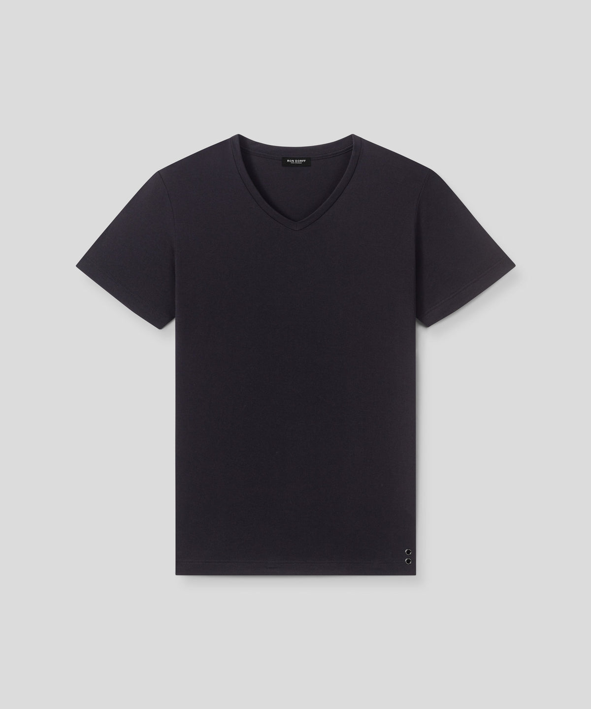 V Neck T-Shirt Eyelet Edition: Black
