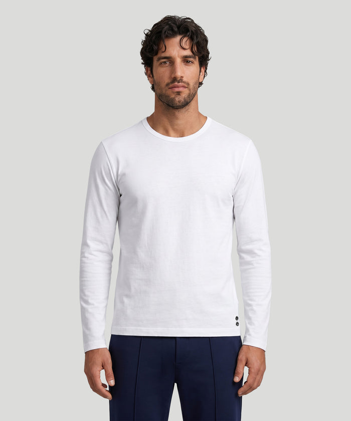Long Sleeve T-Shirt Eyelet Edition: White