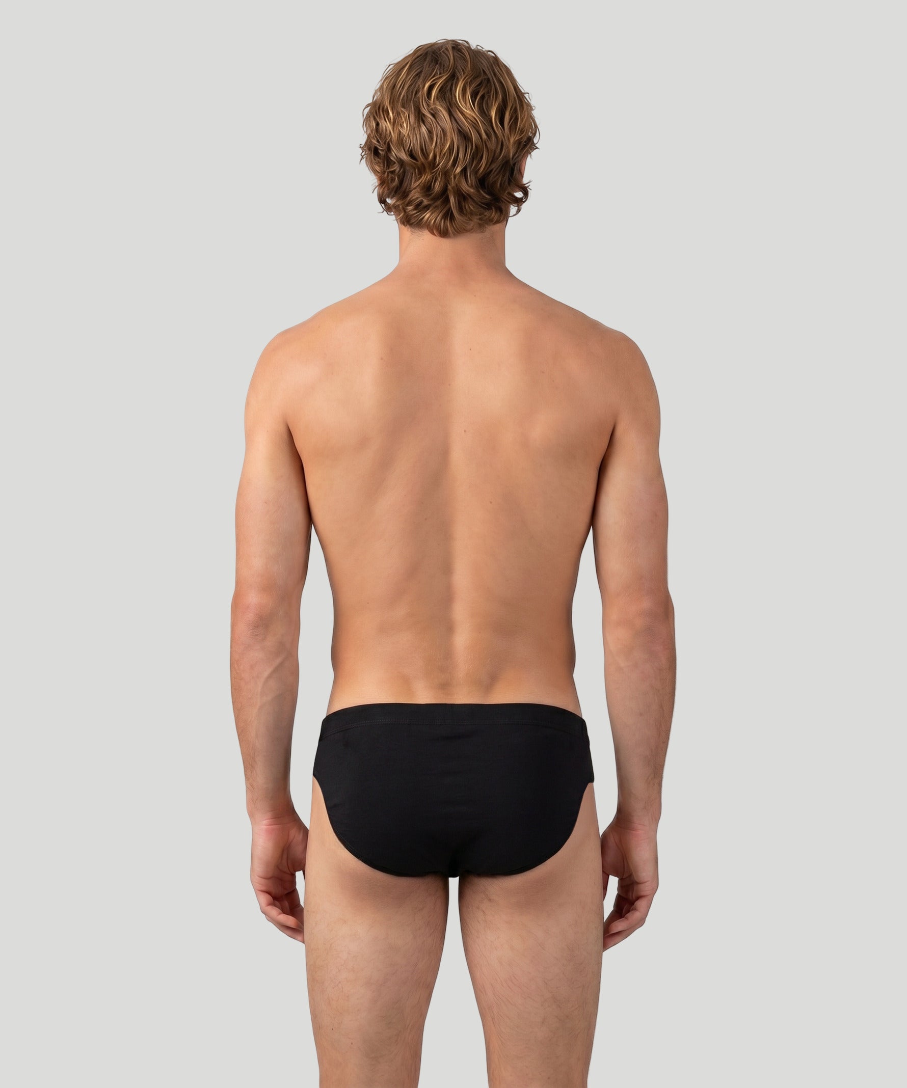 Slim Y-Front Briefs: Black