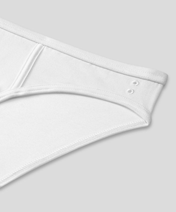 Slim Y-Front Briefs: White