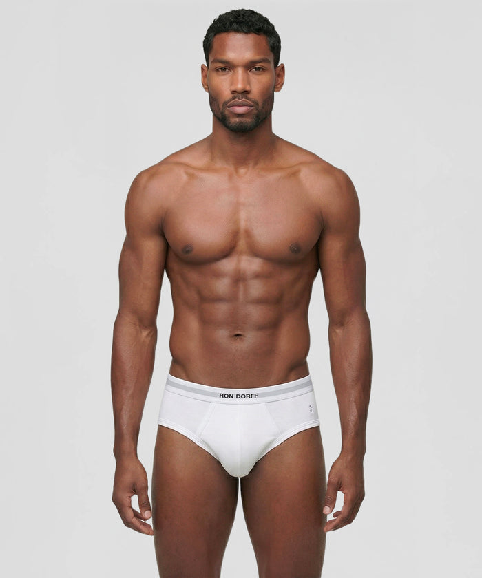 RON DORFF Y-Front Briefs: White